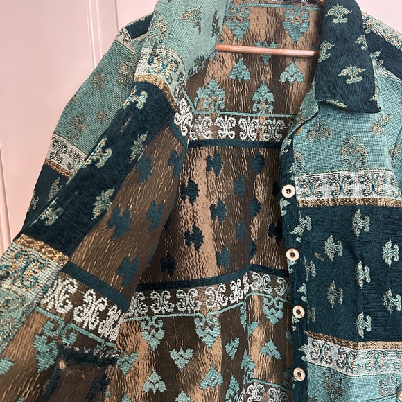 Sag Harbor Women’s XXL Plus Size 18 Colorful Blue Jacket - Picture 6 of 6